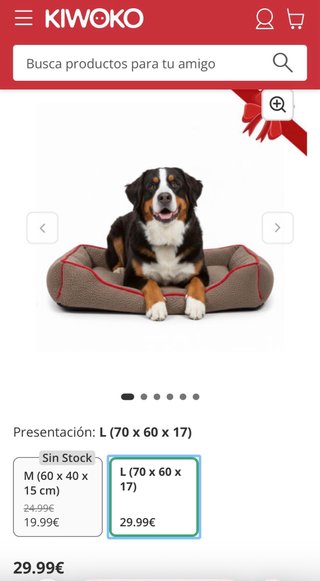 Cama para perro grande