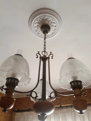 Lámpara Techo Vintage 3 Brazos