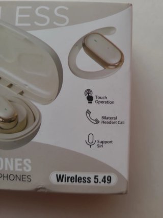 Auriculares Inalámbricos X96 TWS Beige/Dorado