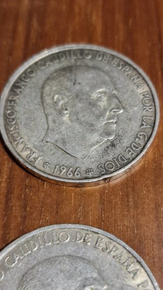 Lote 3 monedas 100 pesetas plata 1966