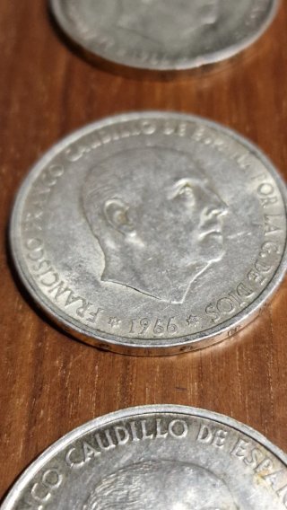 Lote 3 monedas 100 pesetas plata 1966