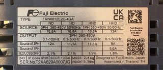 Variador Fuji Frenic-Ace FRN0012E2E-4GA 5,5 kW