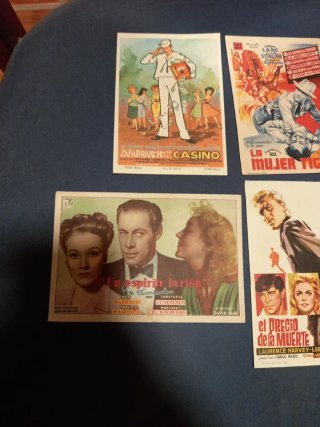 Programas de mano cine antiguo (6 unidades)