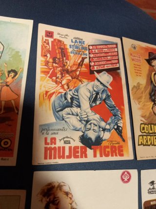 Programas de mano cine antiguo (6 unidades)