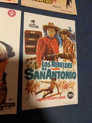 Programas de mano cine antiguo (6 unidades)