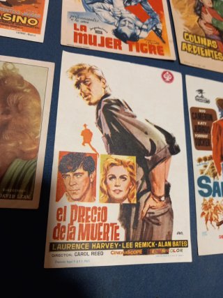 Programas de mano cine antiguo (6 unidades)