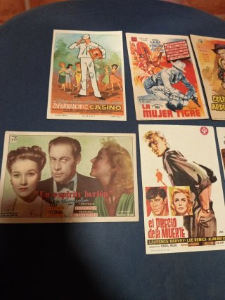 Programas de mano cine antiguo (6 unidades)