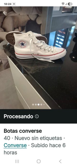 Botas Converse Blancas Talla 40