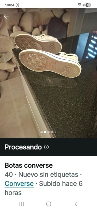 Botas Converse Blancas Talla 40