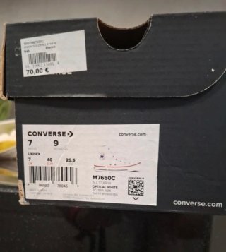 Botas Converse Blancas Talla 40