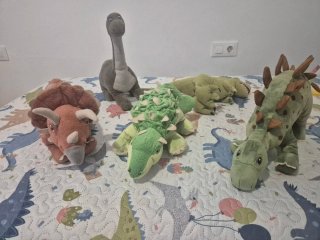 Lote Peluches Dinosaurios IKEA