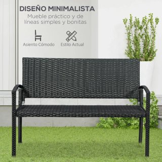 Banco de Jardín 2 Plazas Exterior