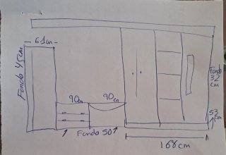 Mueble de comedor de madera de cerezo maciza