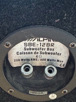 Subwoofer Alpine SBE-12BR