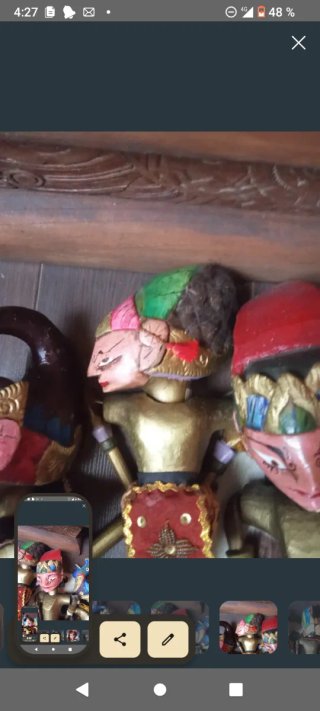 Lote 30 marionetas Wayang Golek antiguas