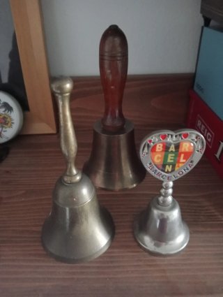 Lote de 3 campanas decorativas