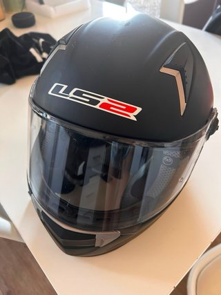 Casco Integral Moto LS2 Negro Talla S