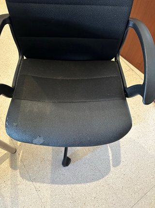 Silla de oficina negra para escritorio
