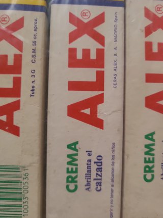 4 Cajas Crema Abrillantador Calzado ALEX