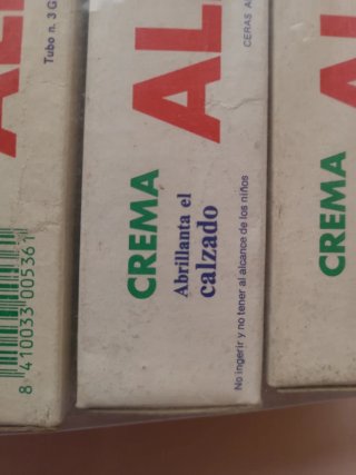 4 Cajas Crema Abrillantador Calzado ALEX