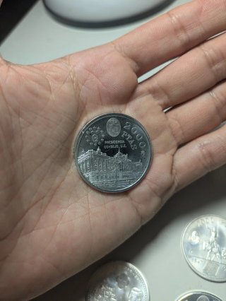 Lote 4 monedas 2000 pesetas 1995-1999