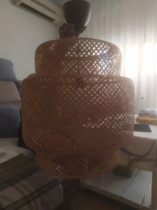 Lámpara de bambú Ikea