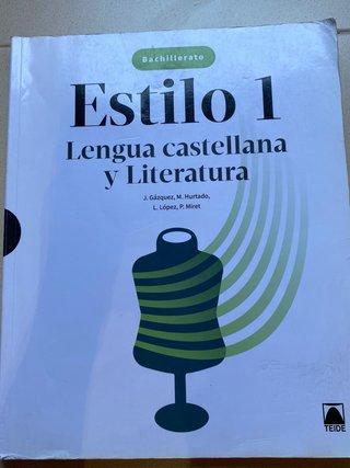 Libro Lengua castellana y Literatura 1 BACH
