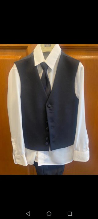 Traje de comunión niño azul marino