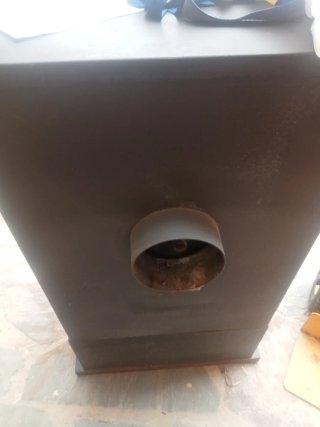 Estufa de leña con horno
