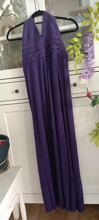 Vestido largo morado