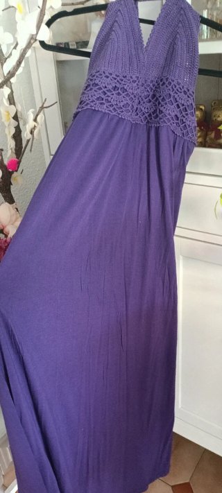 Vestido largo morado