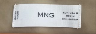 Gabardina fina Mango Beige con capucha