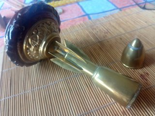 Mechero cohete vintage sobremesa