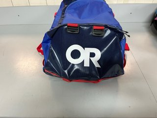 Bolsa de viaje Outdoor Research azul y roja