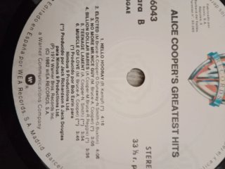 Vinilo Alice Cooper's Greatest Hits Reedición 1982