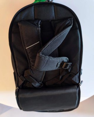 Mochila Samsonite gris y coral