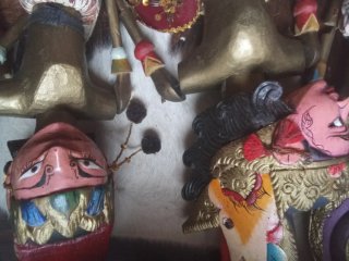 Lote 10 marionetas Wayang Golek antiguas