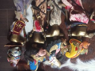 Lote 10 marionetas Wayang Golek antiguas