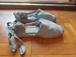Alpargatas esparteñas niña azul Talla 35