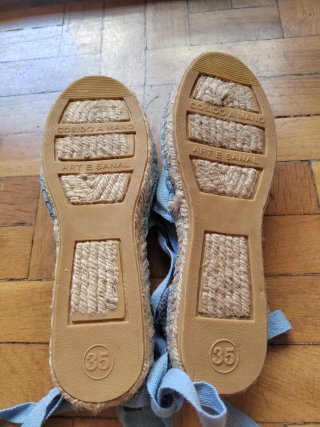 Alpargatas esparteñas niña azul Talla 35