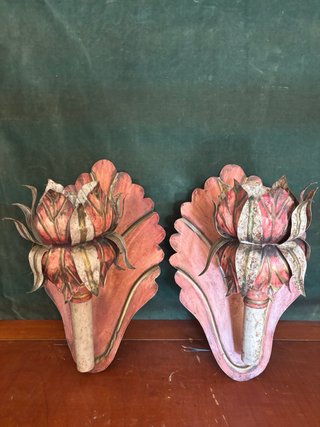 Par de Apliques de Parede Vintage