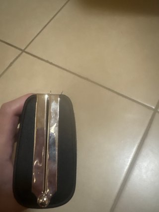 Pochette Scheilan Firenze nera dettagli argento