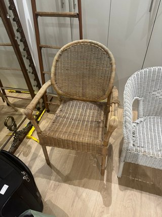 Juego de 2 Sillas de Jardín Mimbre