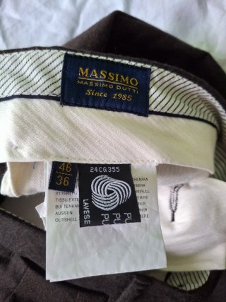 Conjunto pantalón y chaleco hombre massimo dutti.