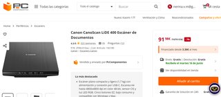 Canon CanoScan LiDE 400 Escáner Color NUEVO