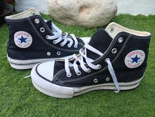 Converse plataforma negras