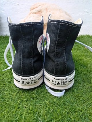Converse plataforma negras