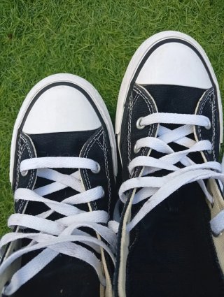 Converse plataforma negras