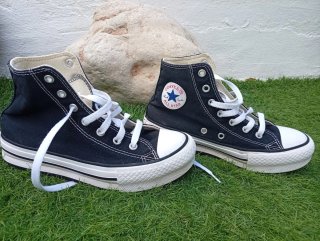 Converse plataforma negras