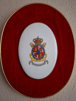 5 Metopas militar de porcelana